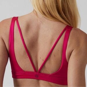 Athleta Pink Exhale Shine Bra - Small